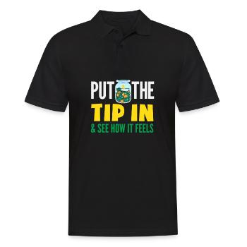 Barman drôle disant cadeau de barman - Polo Homme - noir - Devant - Kai (181cm)