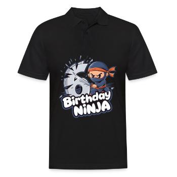 This Little Ninja Is 6 Birthday Shirt - Men's Polo Shirt - black - Front - Kai (181cm)