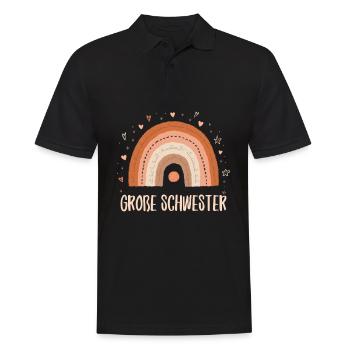 Grande Soeur Arc-en-ciel Boho - Polo Homme - noir - Devant - Kai (181cm)