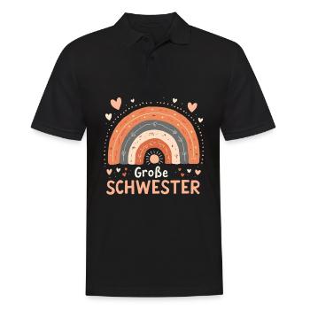 Grande Soeur Arc-en-ciel Boho - Polo Homme - noir - Devant - Kai (181cm)