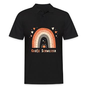 Grande Soeur Arc-en-ciel Boho - Polo Homme - noir - Devant - Kai (181cm)