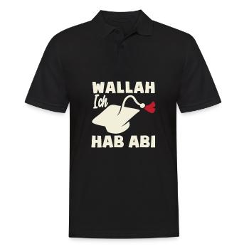 J’ai la devise de l’obtention du diplôme du A-Level - Polo Homme - noir - Devant - Kai (181cm)