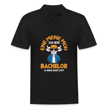 Je suis célibataire et qui êtes-vous - Polo Homme - noir - Devant - Kai (181cm)