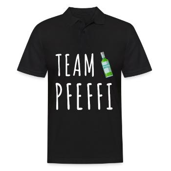 Pfefferminz Likör Pfeffi Vatertag Sauf - Männer Poloshirt - Schwarz - Vorne - Kai (181cm)