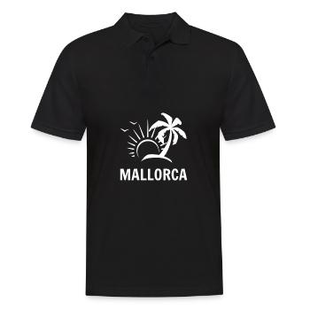 t shirt mallorca palmen mallorca spanien palma - Männer Poloshirt - Schwarz - Vorne - Kai (181cm)
