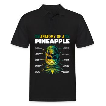 Anatomy of a Pineapple Funny Upside Down - Men's Polo Shirt - black - Front - Kai (181cm)