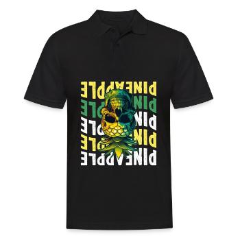 Upside Down Pineapple - Men's Polo Shirt - black - Front - Kai (181cm)