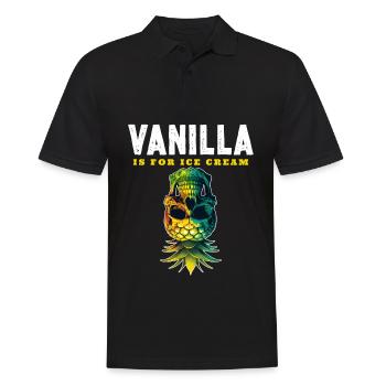 Vanilla is for Ice Cream - Men's Polo Shirt - black - Front - Kai (181cm)