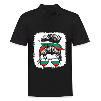 Bulgarie Drapeau Bulgare Filles Bulgare Fille Enfants - Polo Homme - noir - Devant - Kai (181cm)