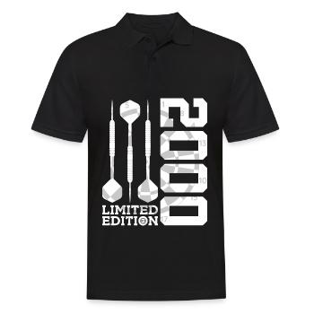 LIMITED EDITION 2000 DARTS 26TH BIRTHDAY - Men's Polo Shirt - black - Front - Kai (181cm)
