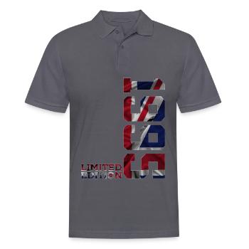 ÉDITION LIMITÉE ANGLETERRE 31E ANNIVERSAIRE BRITANNIQUE 1995 - Polo Homme - charbon - Devant - Nico (186cm)