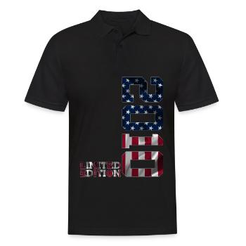 ÉDITION LIMITÉE 2010 USA 16E ANNIVERSAIRE - Polo Homme - noir - Devant - Kai (181cm)