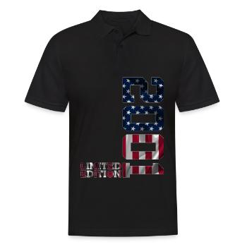 ÉDITION LIMITÉE 2001 USA 24E ANNIVERSAIRE - Polo Homme - noir - Devant - Kai (181cm)