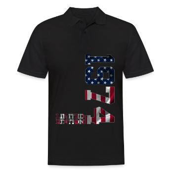 ÉDITION LIMITÉE 1974 USA 52E ANNIVERSAIRE - Polo Homme - noir - Devant - Kai (181cm)