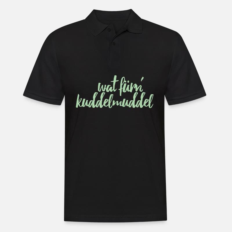 wat fürn kuddelmuddel - Männer Poloshirt - Schwarz