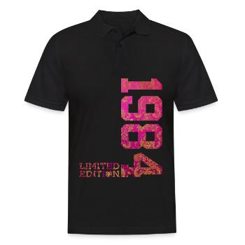 42E ANNIVERSAIRE ÉDITION LIMITÉE ROSE 1984 - Polo Homme - noir - Devant - Kai (181cm)
