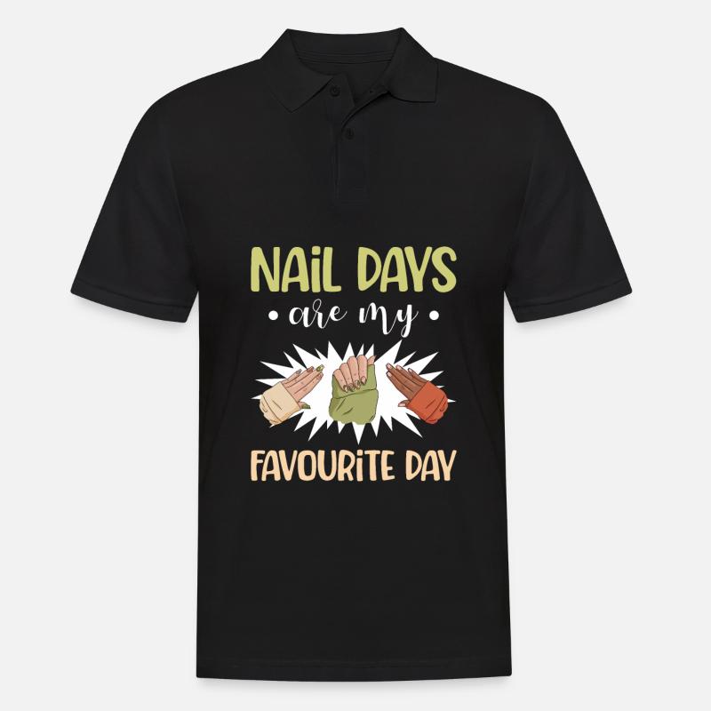 Nail Tech Maniküre Nail Technikerin - Männer Poloshirt - Schwarz