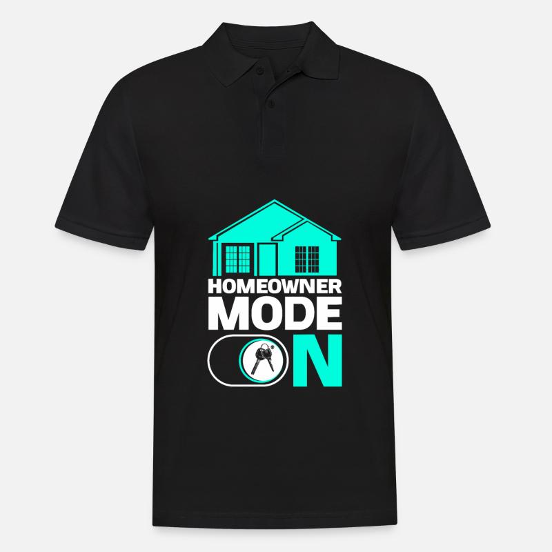 Neuer Hauseigentümer Hauseigentümer - Männer Poloshirt - Schwarz