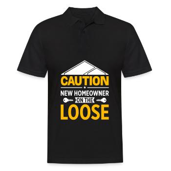 Nouveau propriétaire Propriétaire d’une maison Propriétaire d’une maison - Polo Homme - noir - Devant - Kai (181cm)