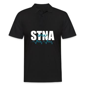 STNA Certified Nursing Assistant - Men's Polo Shirt - black - Front - Kai (181cm)