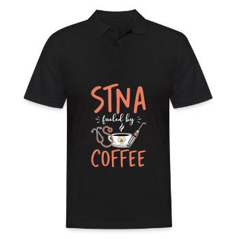 STNA Certified Nursing Assistant - Men's Polo Shirt - black - Front - Kai (181cm)