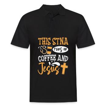 STNA Certified Nursing Assistant - Men's Polo Shirt - black - Front - Kai (181cm)