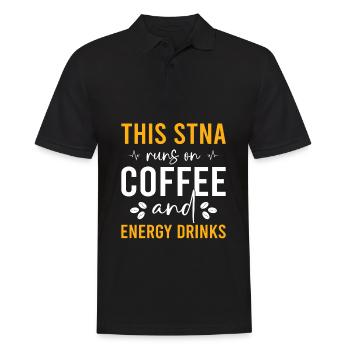 STNA Certified Nursing Assistant - Men's Polo Shirt - black - Front - Kai (181cm)