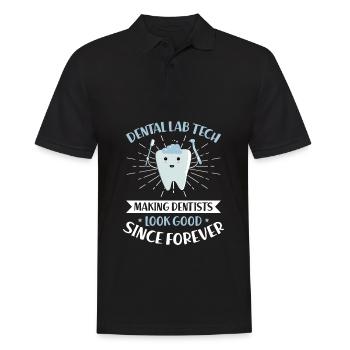 Dental technician Dental technician - Men's Polo Shirt - black - Front - Kai (181cm)
