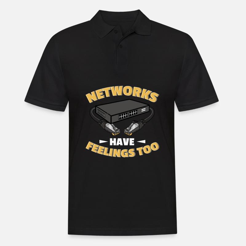 Netzwerkadministrator Systemadministrator Netzwerk - Männer Poloshirt - Schwarz