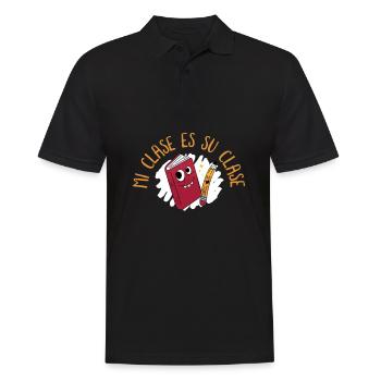 Spanish Teacher Maestra Bilingual Teacher - Men's Polo Shirt - black - Front - Kai (181cm)