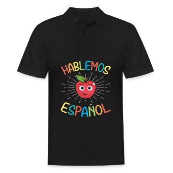 Spanish Teacher Maestra Bilingual Teacher - Men's Polo Shirt - black - Front - Kai (181cm)