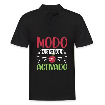 Spanish Teacher Maestra Bilingual Teacher - Men's Polo Shirt - black - Front - Kai (181cm)
