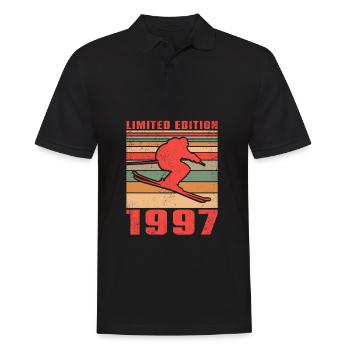 Skifahrer Skifahrerin Ski Geburtstag 1997 - Männer Poloshirt - Schwarz - Vorne - Kai (181cm)