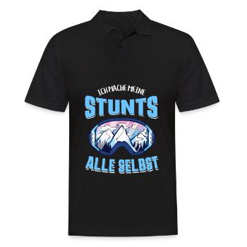 Perfekter Apres Ski Spruch, Skifahrer Geschenk - Männer Poloshirt - Schwarz - Vorne - Kai (181cm)