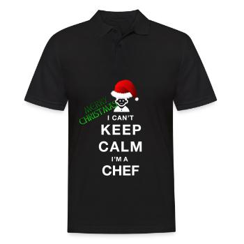 Drôle de Noël drôle de Noël, Chef Chef - Polo Homme - noir - Devant - Kai (181cm)