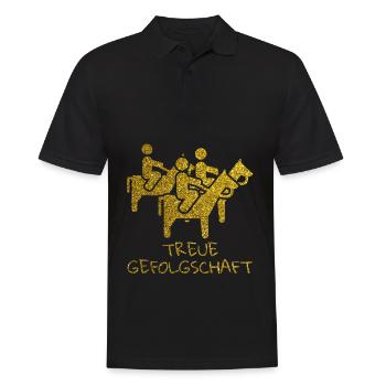 Junggesellenabschied Reiter Reiten Pferd Geschenk - Männer Poloshirt - Schwarz - Vorne - Kai (181cm)