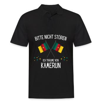 Bitte Nicht Stören Ich Träume Von Kamerun - Männer Poloshirt - Schwarz - Vorne - Kai (181cm)