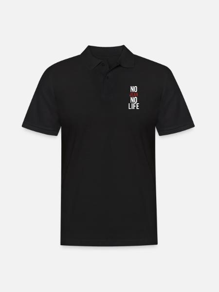 No Jean No Life - Men's Polo Shirt - black