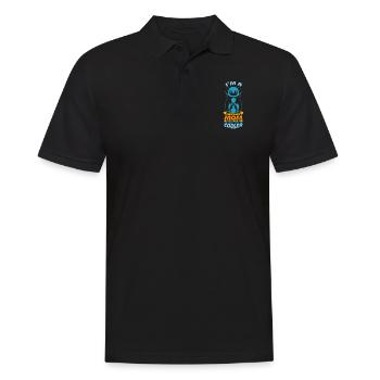 Je suis une maman pingouin tout comme une maman normale sauf Mu - Polo Homme - noir - Devant - Kai (181cm)