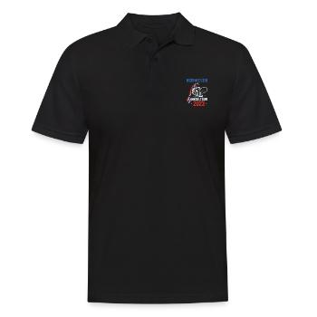 Norwegen Angeltour 2023 Angelurlaub Norwegen 2023 - Männer Poloshirt - Schwarz - Vorne - Kai (181cm)