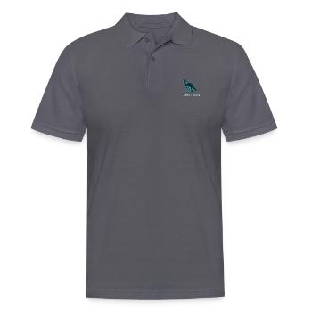 Dinosaurier Parasaurolophus Dino Geschenk - Männer Poloshirt - Anthrazit - Vorne - Nico (186cm)