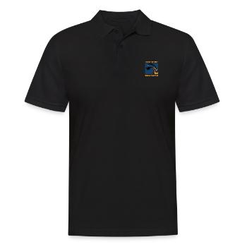 Dinosaur Parasaurolophus Dino Gift - Men's Polo Shirt - black - Front - Kai (181cm)