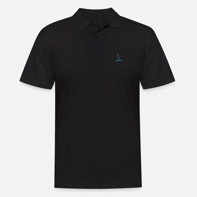 Blasmusik Damian - Männer Poloshirt - Schwarz
