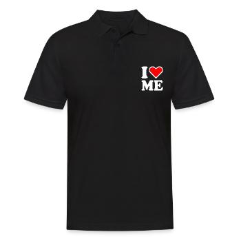 I love me - Polo Homme - noir - Devant - Kai (181cm)