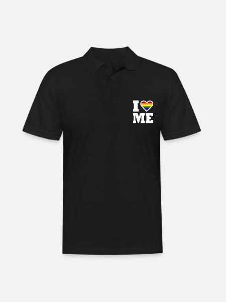 I love me - Men's Polo Shirt - black
