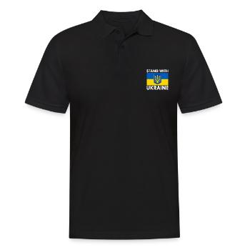 Stand with ukraine - Men's Polo Shirt - black - Front - Kai (181cm)