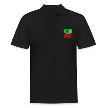 Rise with the women of iran - Polo Homme - noir - Devant - Kai (181cm)