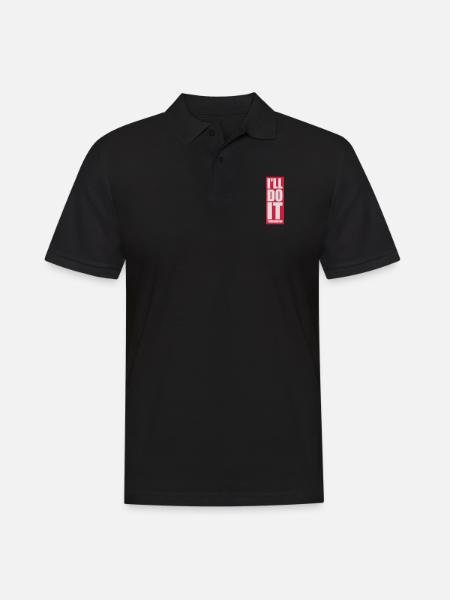 do it tomorrow quote - Men's Polo Shirt - black