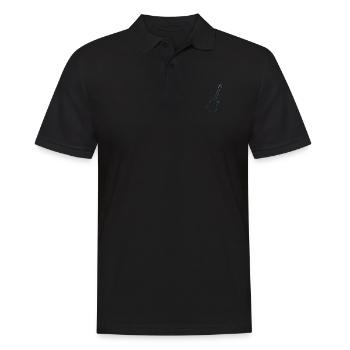 akustische gitarre Damen electronic guitar - Männer Poloshirt - Schwarz - Vorne - Kai (181cm)