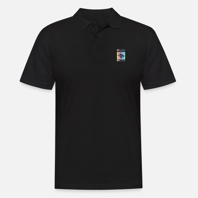 Rollstuhl Behinderung Handicap Rollstuhlfahrer - Männer Poloshirt - Schwarz